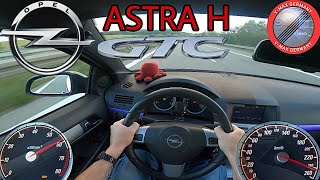 Opel Astra H GTC 2.0i 16V Turbo 200 HP Acceleration & TOP Speed drive on German Autobahn