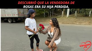 Descubrió que la vendedora de rosas era su hija perdida.