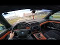 pov bmw e38 от первого лица под музыку Бумер