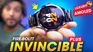 Most Premium *LUXURY SMARTWATCH* with AMOLED Display!⚡️ Fire-Boltt INVINCIBLE PLUS Smartwatch Review