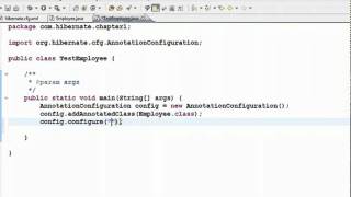 Java Hibernate Tutorial Part 5 Create table from Class