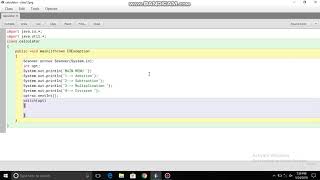 Calculator | Switch Case Program | Java