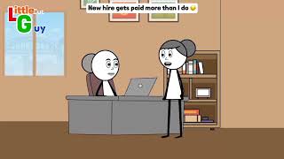 New hire gets paid more than I do 😒| AC: @ThirstyTumblers_Wanda