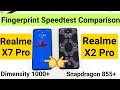 Realme x7 pro vs realme x2 pro fingerprint speedtest comparison