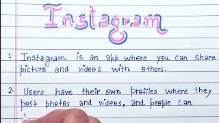 10 lines on Instagram in English|Essay on  in English|Essay on Instagram 10 lines in English