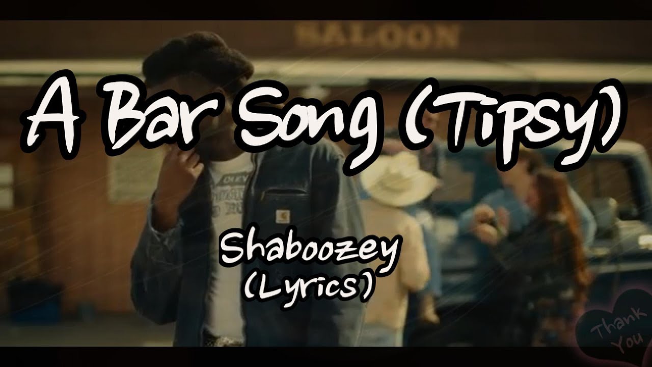 Shaboozey - A Bar Song (Lyrics) - YouTube