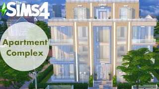 Apartment COMPLEX Shell \\\\ Newcrest Apartment Complex part 1 |Sims 4 Speed Build