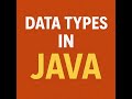Data Types in Java Explained | Primitive & Non-Primitive | Beginner Friendly