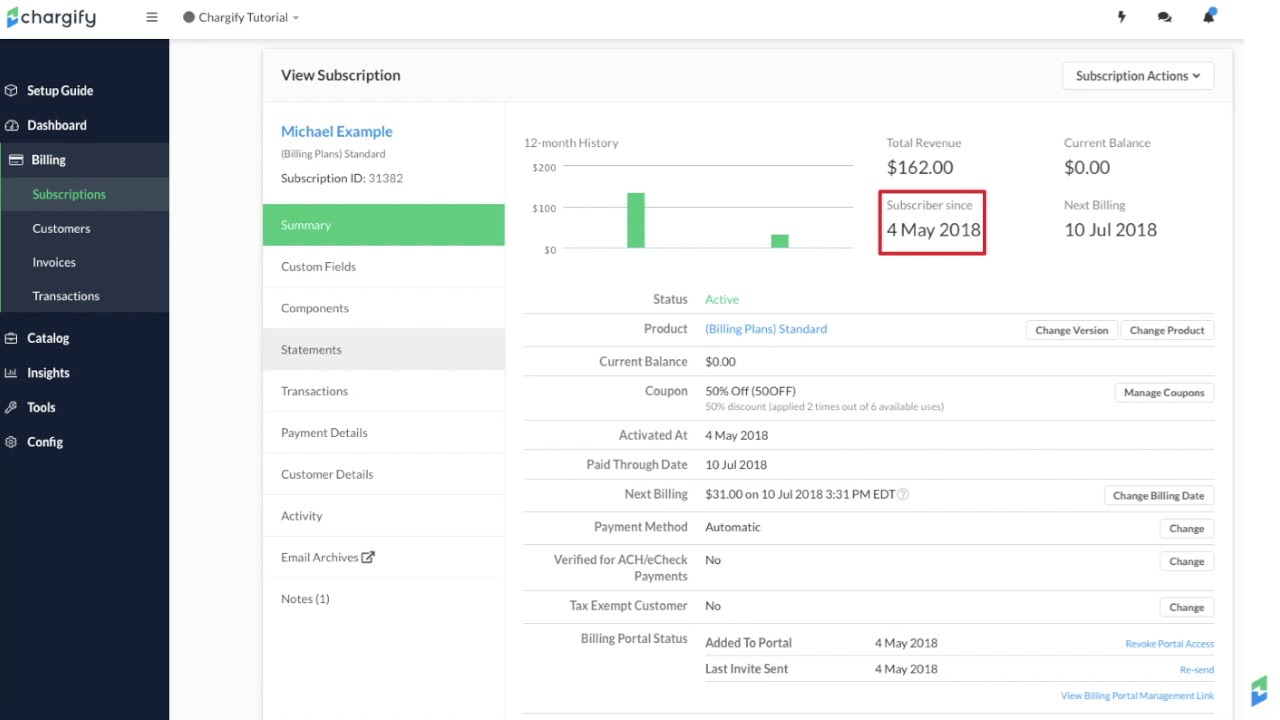 Chargify Subscriptions Youtube