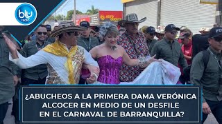 ¿Abucheos a la primera dama Verónica Alcocer en medio de un desfile en el Carnaval de Barranquilla?