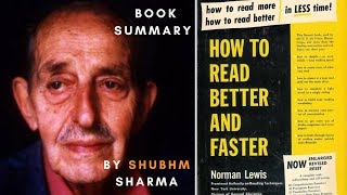 "How to Read Better & Faster" Book Summary by ShubhM Sharma