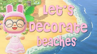 Decorating the Beaches in Animal Crossing New Horizons