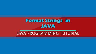 Java:Format Strings|Tagalog|Filipino
