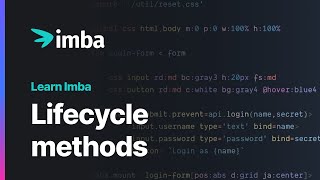 Lifecycle Methods | Learn Imba tutorial