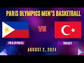 LIVE NOW! Gilas Pilipinas vs Turkey  Paris Olympics Men's Basketball August 2, 2024 NBA2K24