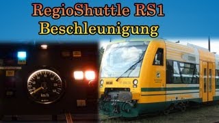 ★ BESCHLEUNIGUNG EINES STADLER REGIOSHUTTLE RS1