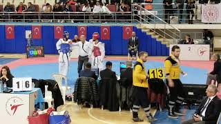 2020 BÜYÜKLER TÜRKİYETAEKWONDO ŞAMPİYONASI 58KGMUHAMMED BURK EKİNCİ(İSTANBUL)-MEHMETCAN KURT(SAMSUN)