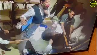 Maharashtra Cop Assaults Bar Cashier For Refusing To Serve Him Food | Video Goes Viral