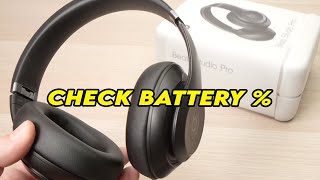 Beats Studio Pro: How to Check the Battery Status %