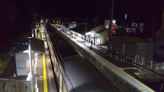 生まれ変わる前日の江見駅。最終列車。