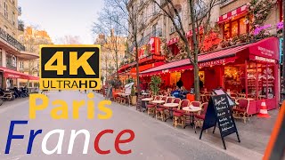 Valentine's Night in Dreamy Paris - 4k Walking Tour