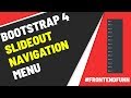 Bootstrap 4 responsive Slide out Menu with Sub menu Tutorial - web development