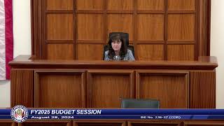 37th Guam Legislature FY2025 Budget Session - August 28, 2024