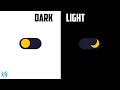 Create a Light/Dark Theme toggle with CSS and Javascript