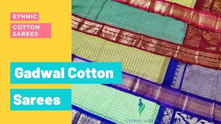 Gadwal Cotton Sarees At Cheap Price