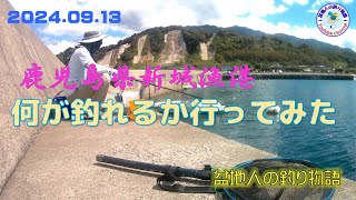 【鹿児島県新城漁港の釣り】台風の風を避けて錦江湾の初めての港へ釣りに行った話です。