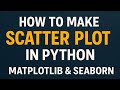 How to Make Scatter Plot in Python | Matplotlib & Seaborn Tutorial|Python course 2025