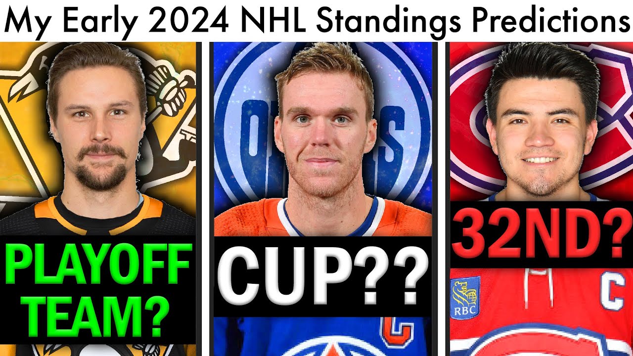 My 2024 NHL Standings Predictions & Stanley Cup Winner! (Hockey ...