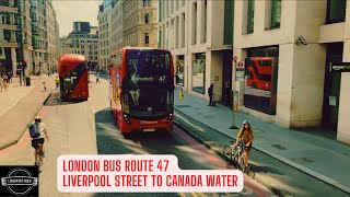 London Double Decker Bus 47  Ride through Rush Hour Welcome Aboard