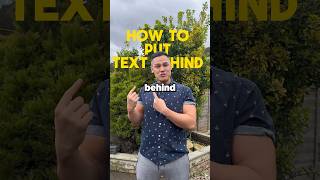 🎬 How to Make Text Appear Behind You in Videos! 📱💥 #capcut #capcuttips #kaicreative