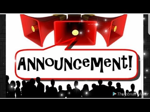 ANNOUNCEMENT | 😢😢 | JUNE O1 2018 ANNOUNCEMENT | 😢😢 | JUNE O1 2018