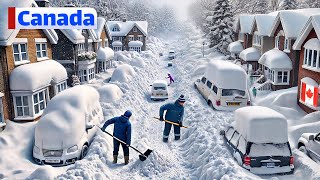 Extreme Blizzard SLAMS Canada ! ❄️ Homes \u0026 Cars Buried in Snow Across Ontario \u0026 Quebec