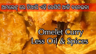 ଅତି ସହଜରେ Tasty ଅମଲେଟ୍‌ ତରକାରୀ।।# Delicious omelet Curry in 15 min #Egg omelet