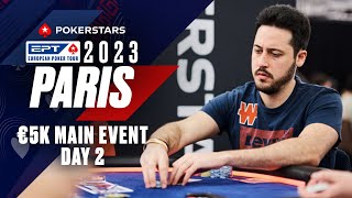 EPT PARIS: €5K MAIN EVENT - DAY 2 Livestream - BUBBLE HAS BURST ♠️ PokerStars