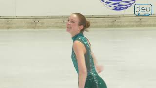 Abigail Graefe. Oberstdorf 2019. Masters Ladies I FS. 1st place