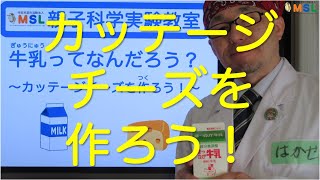 はかせが解説「親子科学実験教室　カッテージチーズを作ろう！」