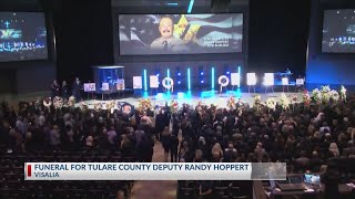 Funeral for Tulare County Deputy Randy Hoppert underway in Visalia