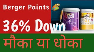 Berger Paints Share News 💣 Why Berger paints Falling