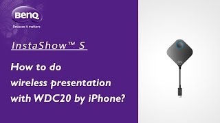 [BenQ FAQ] Projector_How to do wireless presentation with WDC20 by iPhone?