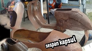 pengrajin sespan kapsul #vespa #sespankapsul