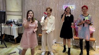 小米Mila+小忠Gary+雪兒Yuki+曾曾Quincie🎤完場大合唱《朋友/不再猶豫/我會掛念你》2022.10.22小米Mila街演5週年聚會(20)