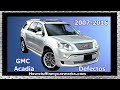 GMC Acadia modelos 2007 al 2016 defectos y problemas comunes