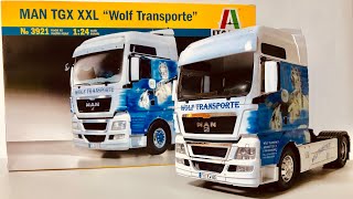 1:24 Scale MAN Wolf Transporte - 1/24 italeli tgx scale miniature plamodel trailer truck build