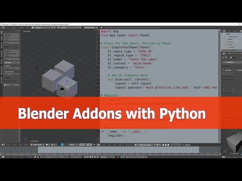 Blender Addons with Python Tutorial Blender Addons with Python Tutorial