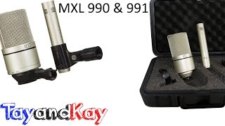 MXL 990 \u0026 991 Recording Microphone Package Unboxing \u0026 Review