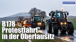 [Traktoren-Konvoi] Protest auf Bundesstraße 178